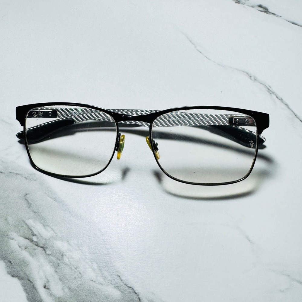 Ray-Ban RB8416 2916 Tech Carbon Fiber Eyeglasses Black Silver 55-17-145